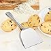 LIANYU Stainless Steel Wide Spatula Turner Set of 2, Egg Pancake Cookie Brownie Turner Spatula, 3.5-inch Wide Blade - Dishwasher Safe