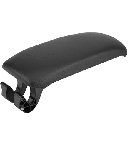 Center Console Lid Cover For 2004-2008 Pontiac Grand Prix - Gray Stitching, Black Leather
