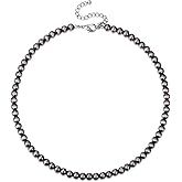 Navajo Black Pearl Layered Necklace Long Western Cowgirl Beaded Pearl Necklaces for Women Girls Party Wedding Jewelry