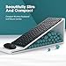 VicTsing Wireless Keyboard and Mouse Combo[Whisper Quiet & Scissor-Switch], 2.4G Slim Wireless Keyboard with Stand and Silent Mouse, Nano USB Receiver, for PC Computer Laptop Mac Windows,Black