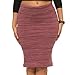Coco-Limon Seamless Pencil Skirt – Bodycon, Fitted, Knee Length, Fleece