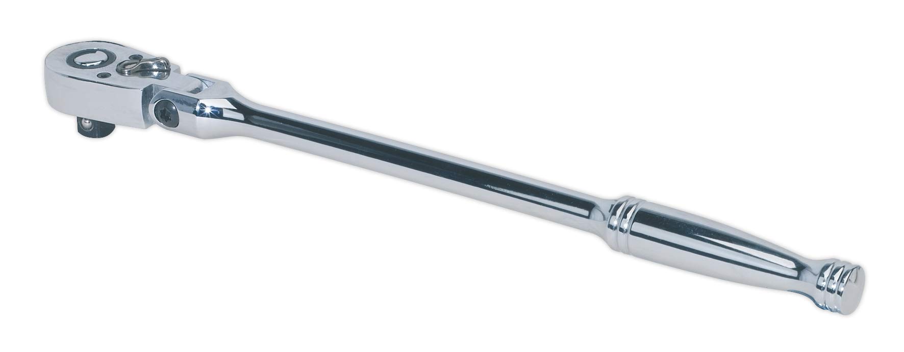 Sealey Ak661F Ratchet Wrench Flexi-Head 300Mm 3/8Sq Drive Pear-Head Flip Reverse