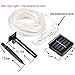 Solar Rope Lights,Findyouled Outdoor Waterproof 100LED 33ft Decoration Light,Automatically Working From Dusk to Dawn(Warm White)
