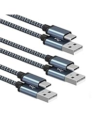 Benisuit - Cable USB tipo C (nailon, trenzado, 3 unidades, para Samsung S10 S10e S10+, S9 S9 Plus, S8 Plus, Note 8, Note 9 y más)