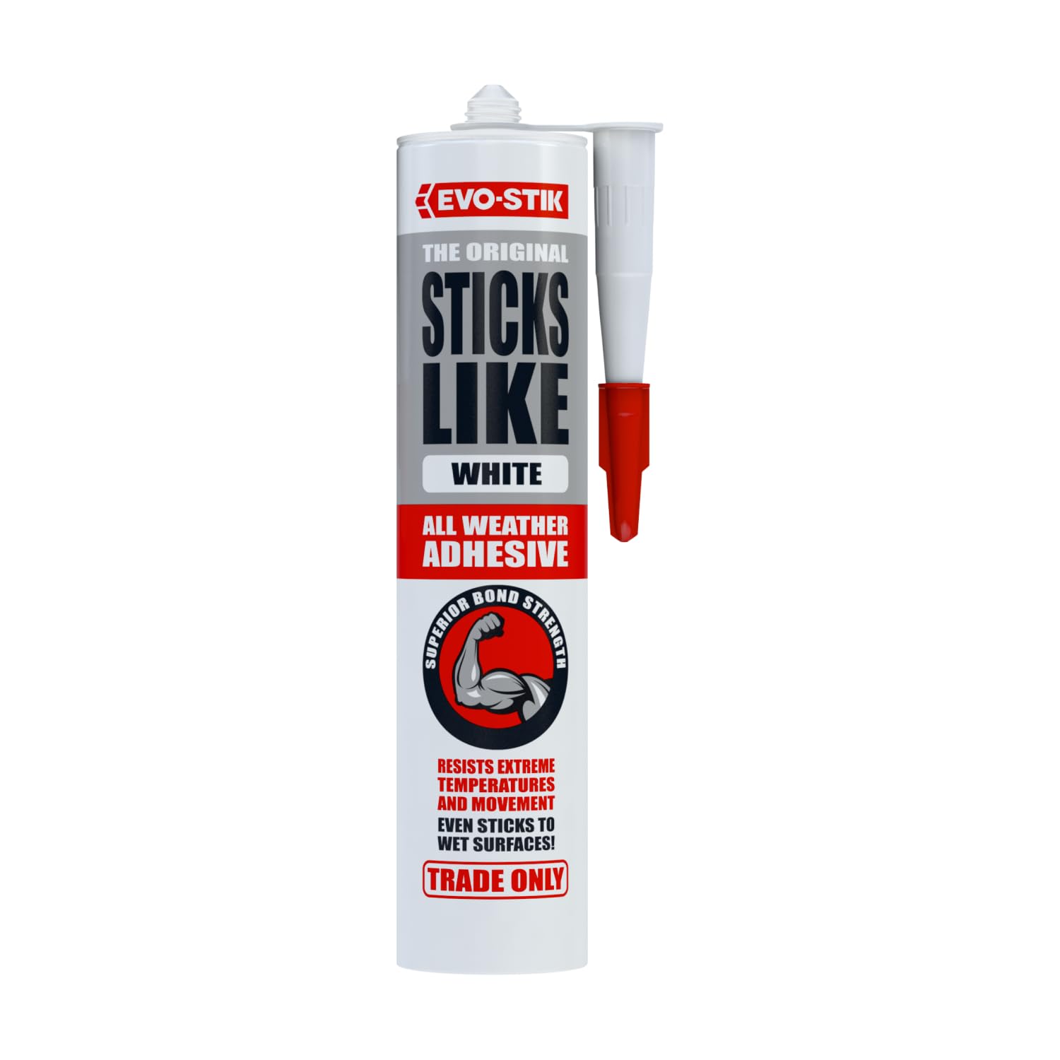 EVO-STIK Sticks Like Adhesive White - 290ml - All Weather - Extreme Temperature & Movement Resistant