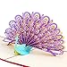 2 Pack 3D Pop Up Cards, Wimaha Peacock Thank You Card Greeting Cards in Chinese Paper Cutting Creative Pop-up Cards,15cm x 15cm