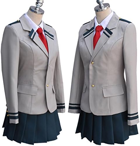 Kamannicos Boku no Hero Academia My Hero Academia Cosplay Costume Tsuyu School Uniform(M)