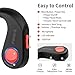 SWARK Bluetooth Jawbone Style Bone Conduction Headphones, IP66 Sweatproof Sports Earbuds with 6 Hours Play Time, Earphone with Mic, Titanium Headset in Red Black