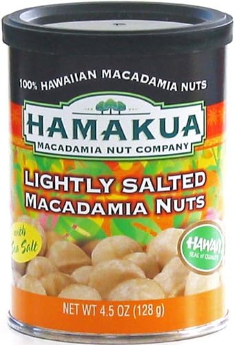 Dry Roasted Lightly Salted Hamakua Macadamia Nuts 4.5-ounce Can