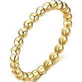 Jude Jewelers 2mm Stainless Steel Beaded Style Classical Simple Plain Stackable Wedding Band Ring