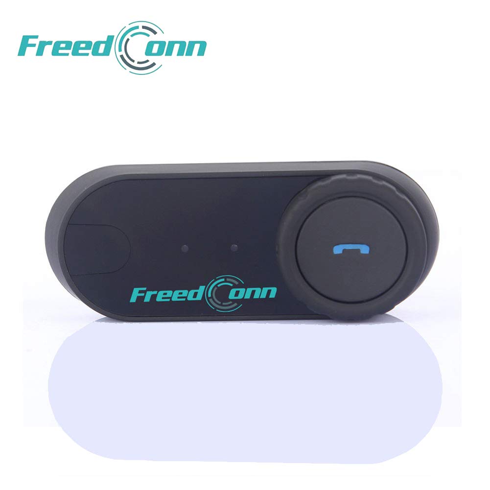 FreedConn Motorcycle Helmet Bluetooth Intercom Interphone Headset headphones Kit, T-COMVB for 2 or 3 riders /MP3 player/GPS/FM radio/Hands Free (1Pack)