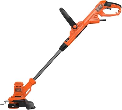 BLACK+DECKER 450W Electric Strimmer 24V Corded, 25cm Cut, AFS, BESTA525-GB