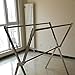 iEllevie Foldable Double Rods Stainless Steel Expandable Clothes Drying Rack 55 to 95 Inch