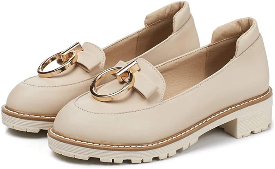 metallic leather loafers