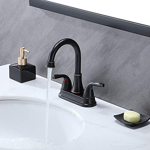 Friho Commercial Lavatory Vanity Two Handle Oil Rubbed Bronze Bathroom