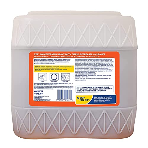 Zep HeavyDuty Citrus Degreaser 3.5 Gallon (1 Pail) ZUCIT3G Professional Strength Cleaner