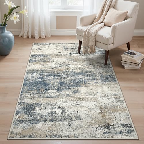 BEIMO Moderner Waschbarer Teppich Wohnzimmer 120x170 cm