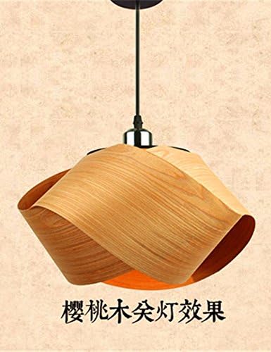 American industrial style chandelier balcony loft Retro bar chandeliers aisle restaurant at inn hanging chandeliers single head, cherry wood 3520cm diameter