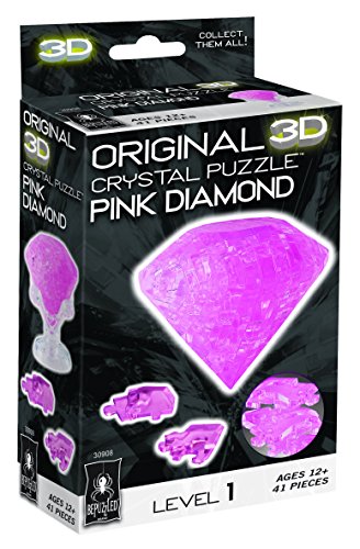 Original 3D Crystal Puzzle Heart Pink - Main Image