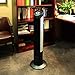 Seville Classics UltraSlimline Indoor Bladeless Oscillating Tower Fan Quiet Cooling LED Display Space-Saving for Home w/ Remote and 7.5H Timer, Black/Silver, 40