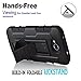 Kyocera Hydro Wave Case, Starshop Full Protection Dual Layers Hybird Case with Kickstand and Locking Belt Swivel Clip With Premium Screen Protector (Black)