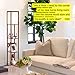 Brightech Maxwell - Modern Shelf Floor Lamp with Lamp Shade and LED Bulb - Corner Display Floor Lamps with Shelves for Living Room, Bedroom and Office - Walnut Brown