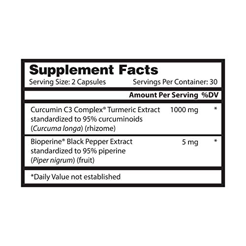 image for Nature's Lab Turmeric Extract with Curcumin C3 & BioPerine - 60 Capsul