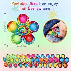 12 Pack Pop Fidget Spinners, Push Bubble Fidget