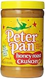 Peter Pan Honey Roast Crunchy Peanut Butter, 16.3-Ounce Plastic Jars (Pack of 6)