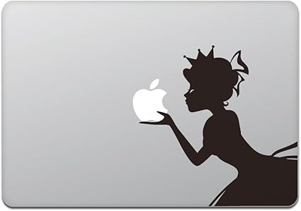 Amazon カインドストア Macbook Air Pro 11 13インチ マックブック ステッカー シール シンデレラ プリンセス りんごにキスをするシンデレラ 13インチ ブラック M671 13 B カインドストア ノートパソコンスキンシール 通販