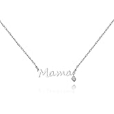 iFFkuwi Mama Word Necklace – Minimalist & Elegant Jewelry for Mom, A Unique Gift from Daughter, Son, or Husband for Special Occasions