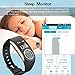 Toprime Fitness Tracker, Waterproof Heart Rate Monitor Sleeping Activity Tracker Sport Watch for Swimming Running, Pedometer for iPhone and Android Smartphones - Black