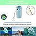 Vantic Collapsible and Reusable Silicone Straws, Portable Folding Drinking Straws, BPA Free with Travel Case & Cleaning Brush, Suitable for 20 or 30 oz Tumblers-Pink&Blue Case