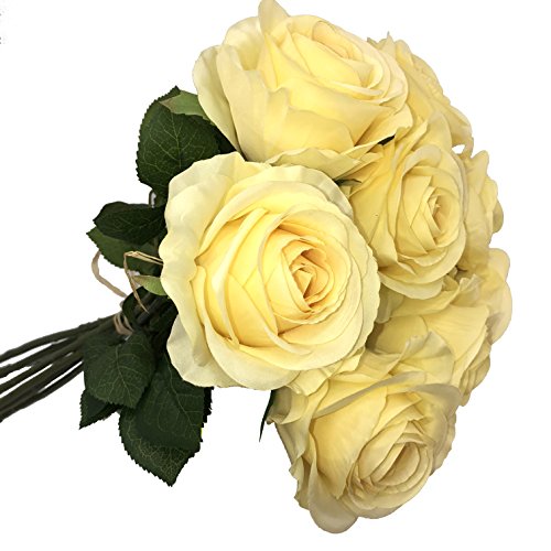 DOTKV Wedding Bouquet With Golden Luxury Artificial Diamond,Set