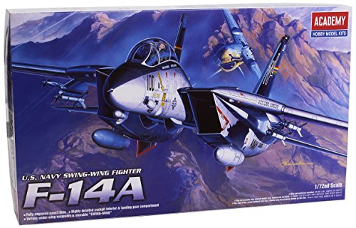 1:72 Academy Us Navy Grumman F-14a Tomcat Plastic Model Kit
