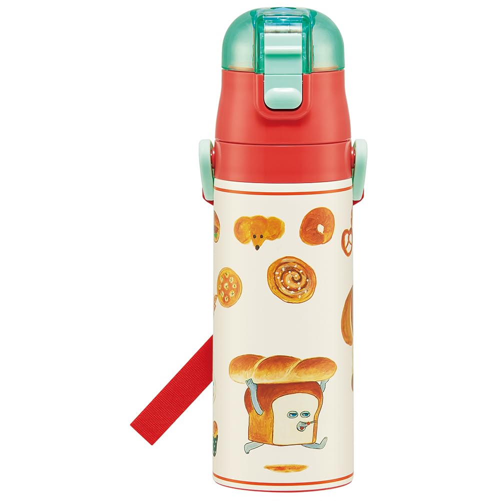 スケーター(Skater) 子供用 ステンレス 水筒 直飲み 470ml パンどろぼう 子供に優しい軽量タイプ 保冷専用 waterbottle スポーツボトル かわいい キッズ 子供 こども 水瓶 SDC4-A商品画像