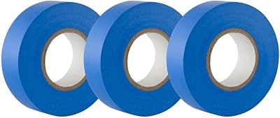 GTSE Blue Electrical Tape 19mm x 20m 3 Rolls BS EN 60454-2 PVC Insulation