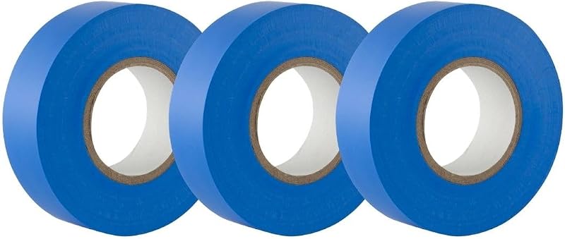GTSE Blue Electrical Tape 19mm x 20m 3 Rolls BS EN 60454-2 PVC Insulation