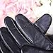 WARMEN Men's Texting Touchscreen Winter Warm Leather Driving Gloves (9, Black)