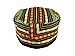 Vipada Handmade African Dashiki Hat Kente Pattern Kufi Kofi Hat Cap (Black with Yellow Red)