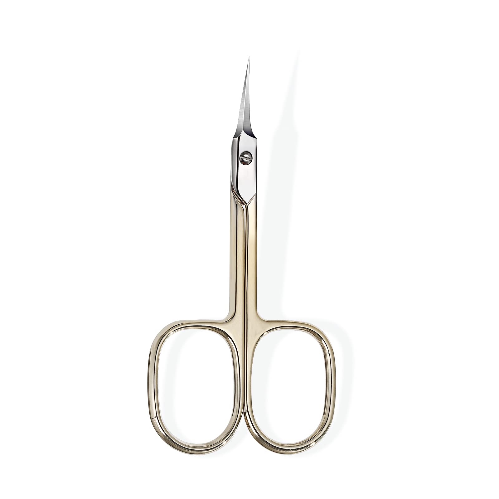 BNG Professional Sharp Curved Cuticle Scissors for Women Men - Stainless Steel Nipper Nail Remover, Pedicure Manicure Art Tool, Gold — image 1
