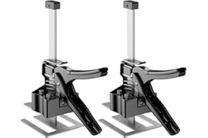 DUEBEL 2 Packs Floor Jack Furniture Lifter Drywall Lift Kit Bricklaying Tools Labor Saving Arm Jack Drywall Tools Hand Lifting Jack Tool Furniture Lifters for Heavy Furniture (375lb, 8.5inch)