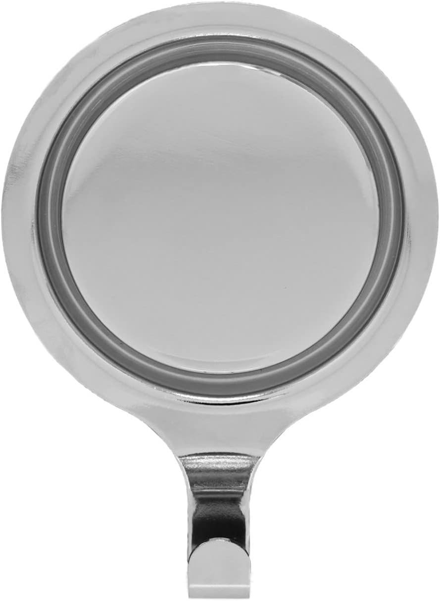 Wreath Hangers - Haute Decor Attract Pinch-Free Magnetic Wreath Hanger (Silver) - 1 Pack - Magnetic Hook for Metal Doors and Surfaces