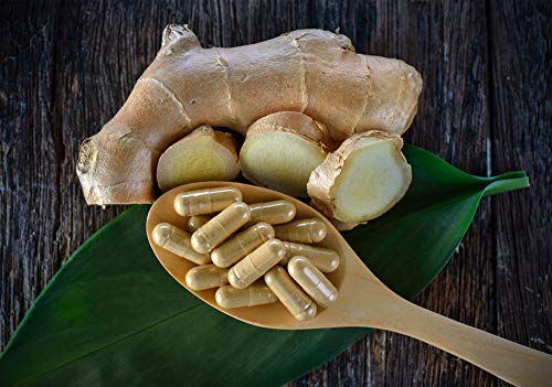 image for Naturevibe Botanicals 180 Ginger Root Capsules,100% Organic Ginger Roo