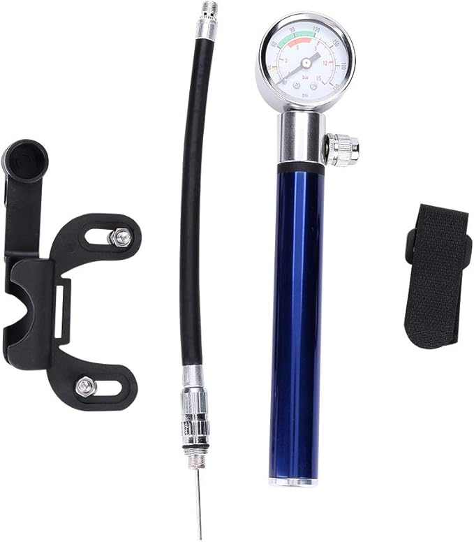 SOONHUA MiniFahrradpumpe 210 Psi Handpumpe mit Manometer Genaues