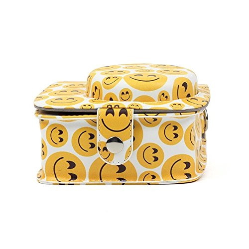 image for Hurricane Retro Vintage Smile Face PU Leather Case Bag For Fujifilm In