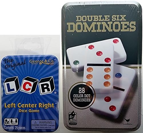 LCR Left Center Right Dice And Double 6 Dominoes - Bundle of 2 Off Grid Games
