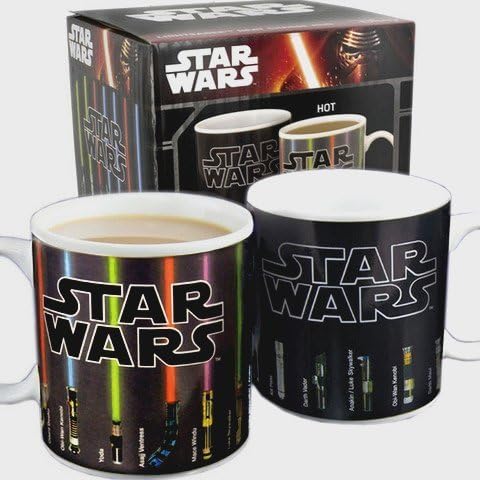 Authentic Star Wars Lightsaber Heat Color Changing Mug by Mean Muggin