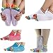 New Anti-slip Dot Organic Antimicrobial Wearable Cotton Colorful Toe Yoga Socks