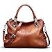 S-ZONE Women Genuine Leather Handbag Shoulder Purse Satchel Tote Crossbody Bag
